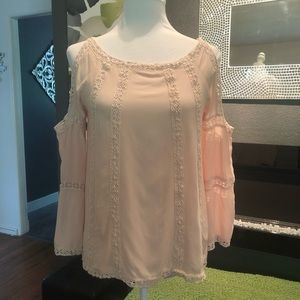 Luna Moon soft pink blouse